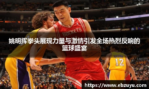 姚明挥拳头展现力量与激情引发全场热烈反响的篮球盛宴
